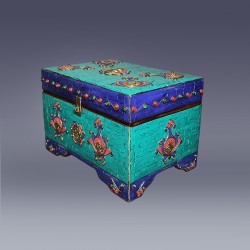 stone inlaid incense box,slanted left