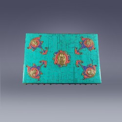 stone inlaid incense box,top
