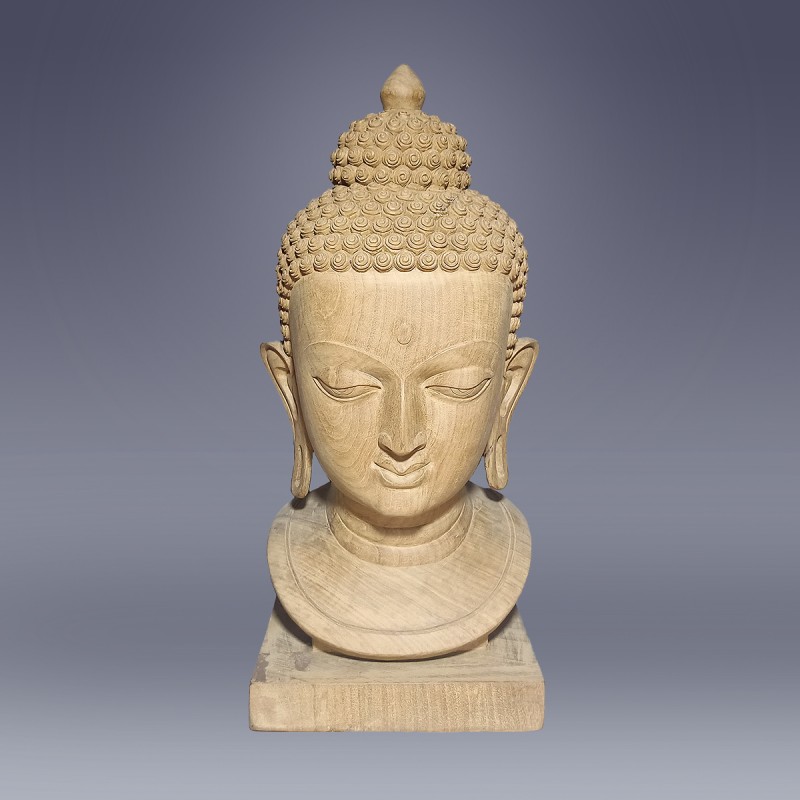 Buddha head, front