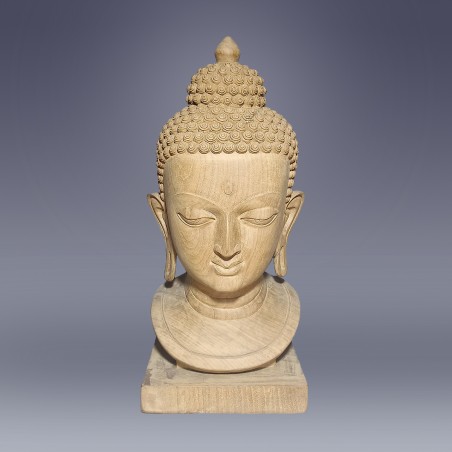 Buddha head, front