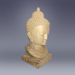 Buddha head, slanted right